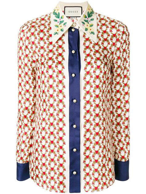 gucci heart print shirt|Gucci Tops & Shirts for Women .